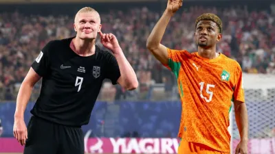 Amad Diallo, footballeur international ivoirien et Erling Haaland footballeur international norvégien