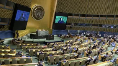 Vue de l’Assemblée générale des Nations unies