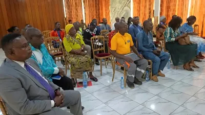Participants à l'atelier de vulgarisation et de sensibilisation sur le cadre juridique de promotion de la sous-traitance