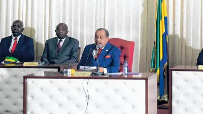 Guy-Bertrand Mapangou, président du Conseil Economique, Social, Economique, Environnemental et Culturel