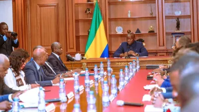 Brice Clotaire Oligui Nguema, président du Gabon, les membres du gouvernement et les directeurs généraux des administrations publiques