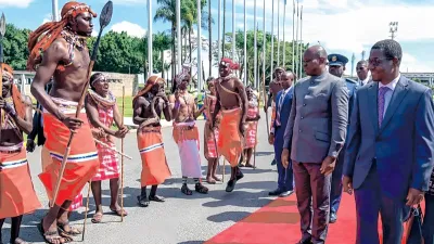 Brice Clotaire Oligui Nguema, président du Gabon en visite à Nairobi
