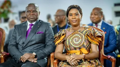 Brice Clotaire Oligui Nguema, président du Gabon et Zita Oligui Nguema, première dame du Gabon