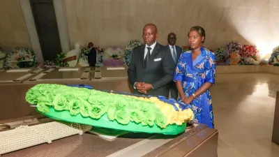 Brice Clotaire Oligui Nguema, président du Gabon et Zita Oligui Nguema, première dame du Gabon