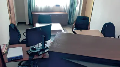 L’un des bureaux passés au peigne fin par les présumés visiteurs nocturnes