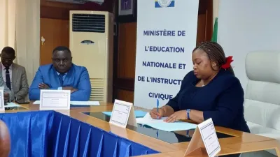 Camélia Ntoutoume-Leclercq, ministre d'état de l'éducation nationale