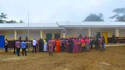 Vue partielle du Centre de formation de la femme rurale inauguré par la première dame, Zita Oligui Nguema.