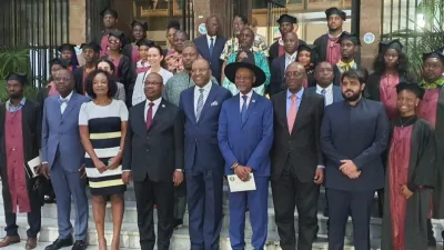 Une vue des chercheurs après l’ouverture officielle du ‘‘Campus Mbongui’’
