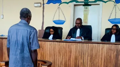 Fabrice Lepila Boupenda à la faveur d’une précédente comparution.