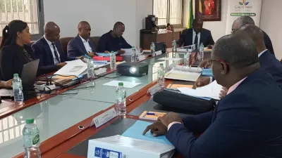 Les administrateurs en ouverture du conseil.