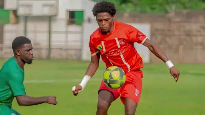 Davicain Ango, footballeur de l’US Bitam