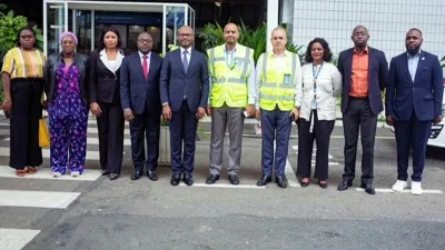 L’équipe du PNPE au sortir de la visite à ADL