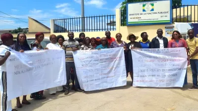 Une vue du collectif à l’entrée de la Fonction publique