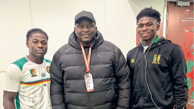 Fabrice Do Marcolino et Carlos Baleba , l’un de ses poulains