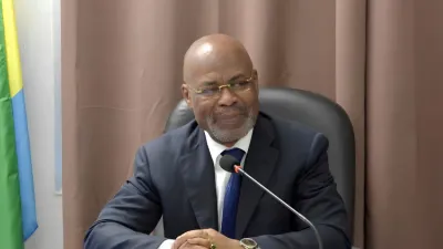 Germain Ngoyo Moussavou, président de la Haute autorité de la communication (HAC) 