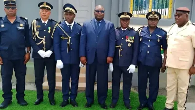 Cérémonie de port de galon à mouila