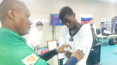 Graig-Junior Ntsele, représentant du Gabon aux Championnats du monde juniors de Taekwondo