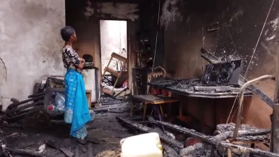 Incendie à Kinguele
