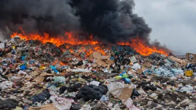Incendie à la décharge de Mindoube