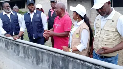 La délégation sur le site incubateur de Zomo Missomigone abritant l’essentiel des investissements