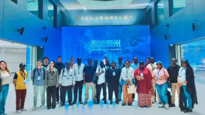 Vue des journalistes africains invités à la découverte des technologies chinoises.