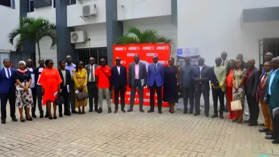 Les autorités et cadres lors du lancement de la Semaine nationale de l’environnement à Oyem