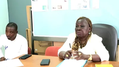 Léa Bendome-Moussaga, 2e adjointe au maire de Lambaréné et Thierry Lindjoughou, chef de service provincial de l’Agriculture