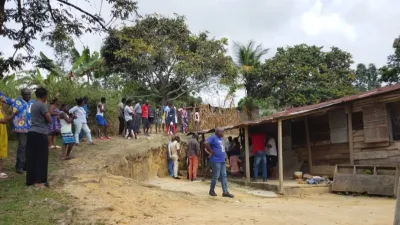 Maison de la victime d'une fusillade à oyem