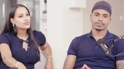 Mario Lemina, footballeur international gabonais et Fanny Neguesha