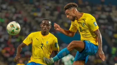 Préparation du match Gabon-Lesotho