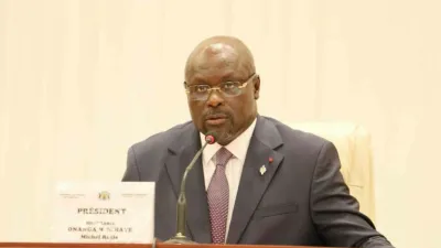 Michel Régis Onanga Ndiaye, président de l'Assemblée nationale