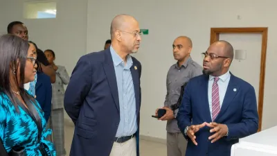 Michel Djombo, ministre du Développement Industriel, des Zones Economiques Spéciales et de la Promotion du Secteur Privé de la République du Congo 
