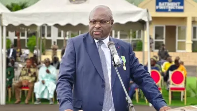 Michel Régis Onanga Ndiaye, président de l'Assemblée nationale