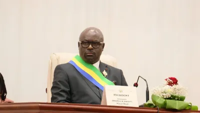 Michel Régis Onanga Ndiaye, président de l'Assemblée nationale