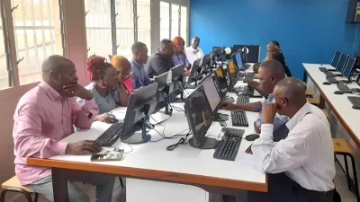 Vue du personnel ATOS de l’INSG en formation sur le numérique