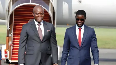Brice Clotaire Oligui Nguema, président du Gabon et Bassirou Diomaye Faye, président du Sénégal
