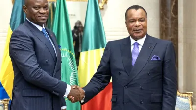 Brice Clotaire Oligui Nguema, président du Gabon et Denis SASSOU NGUESSO, président du Congo président 