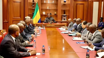 Brice Clotaire Oligui Nguema, président du Gabon rencontre les acteurs du secteur pétrolier