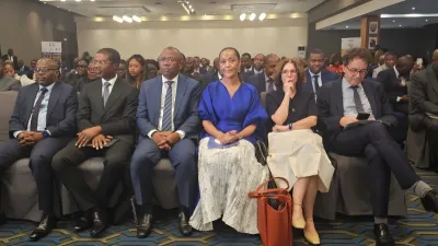 Une vue des officiels lors de la cérémonie de validation du PNCD au Radisson Blu