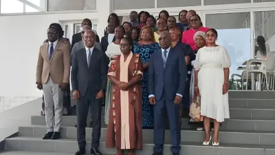 Participants à l’atelier de sensibilisation sur la santé au travail