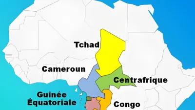 Carte des pays de la CEMAC