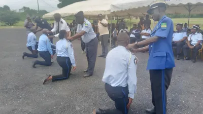 Cérémonie officielle de port de galon de la gendarmerie à Mvengue