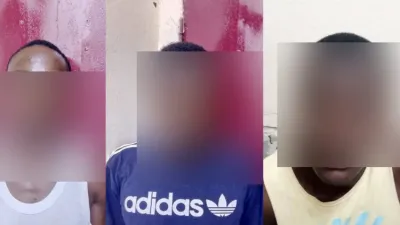 Les présumés assassins de Michel Archange Opwè Ndong incarcérés à la prison d’Oyem.