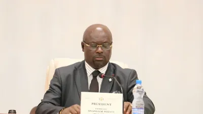 Régis Onanga Ndiaye, président de l’Assemblée nationale