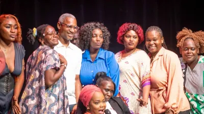 Les Reines du rire après leur prestation à l’Institut français