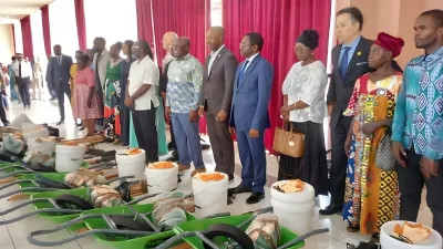 Remise d’équipements à 66 bénéficiaires de l’appel à projets agricoles du Haut-Ogooué