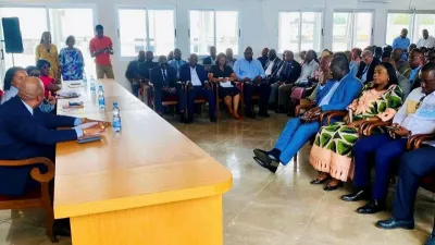 Vue des participants et des officiels