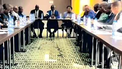 Vue de la rencontre présidée par le secrétaire général de l’UDB, Mays Mouissi