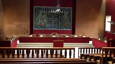 Salle d'audience du tribunal de Libreville