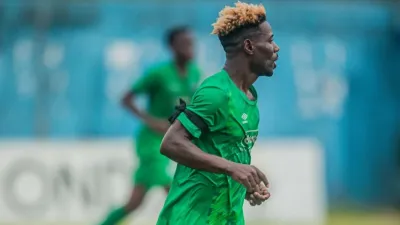 Samson Mbingui, footballeur de Mangasport
